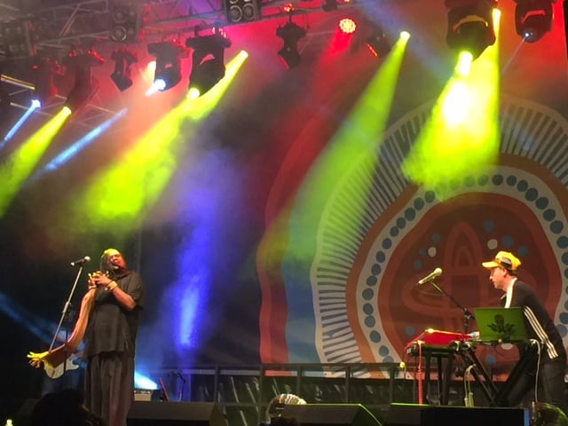 The Electric Fields, performing at #Apology10 concert in Canberra