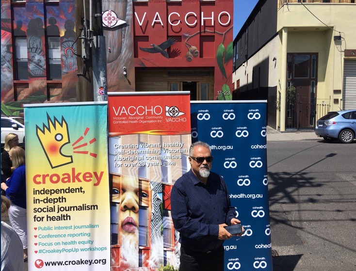 VACCHO Acting CEO Trevor Pearce kicks off #CroakeyGO. Photo by Dr Ruth Armstrong