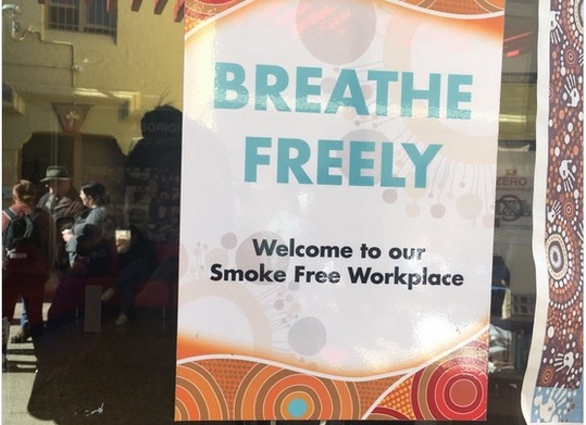 Photograph by @ahmrc, at Redfern AMS event for World No Tobacco Day 2019