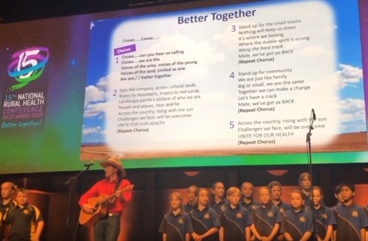 Better Together - the theme and song for #ruralhealthconf