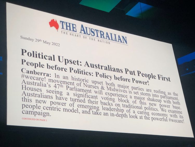 #AusVotes2022: imagining a victory for people over politics at #NNF2019