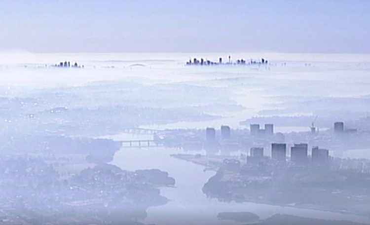 Air pollution is just one of the public health concerns facing Sydney and other places. Image: video still from ABC News