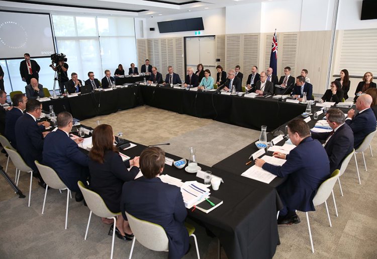 The last meeting of COAG, in February 2020, from the COAG website
