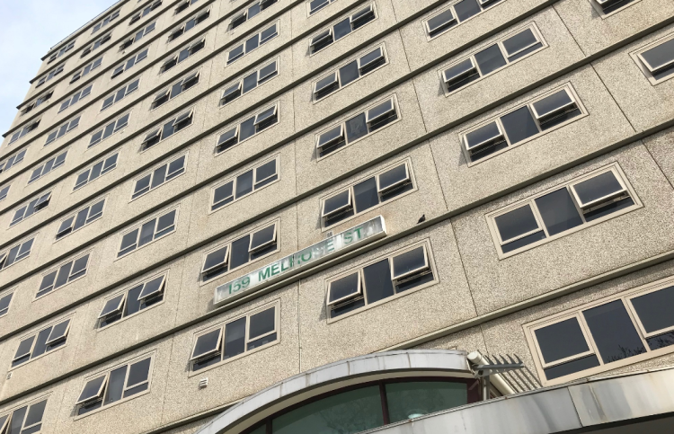 159 Melrose Street: one of nine public housing towers put into 'hard lockdown' in Melbourne this week: Photo: Croakey