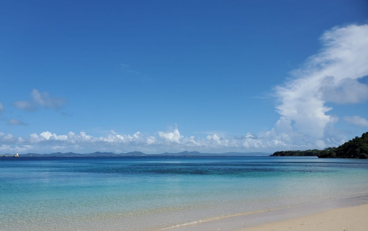 Photo by Brenna Bernardino: Beach view on Okinawa, Japan, where she is  currently living.
