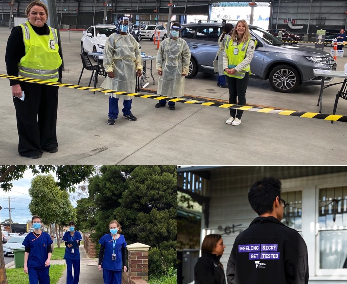 On the beat: health workers in Victoria. Photo supplied by VHA