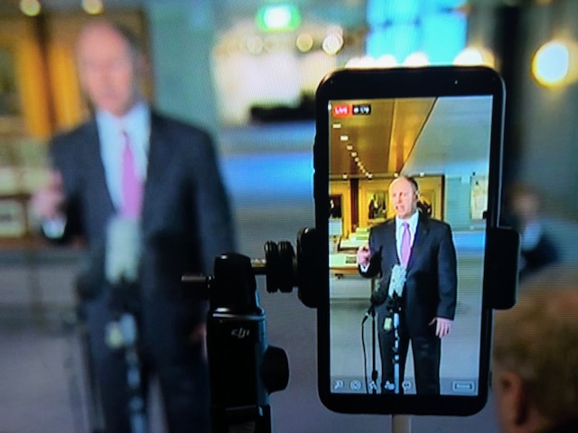 The Treasurer on Budget night. Screenshot from ABC TV