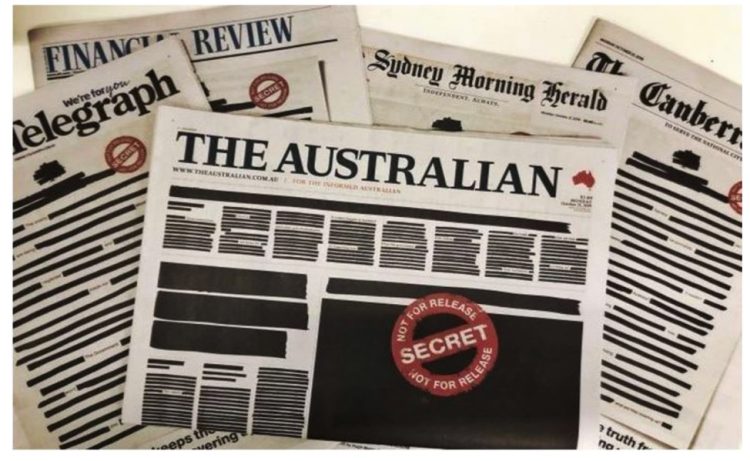 Australian newspapers, 21 October 2019. Source: Senate inquiry report