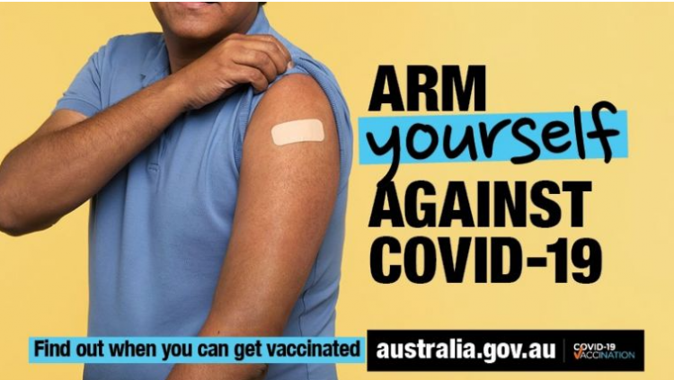 Federal Government COVID-19 vaccination advertising.