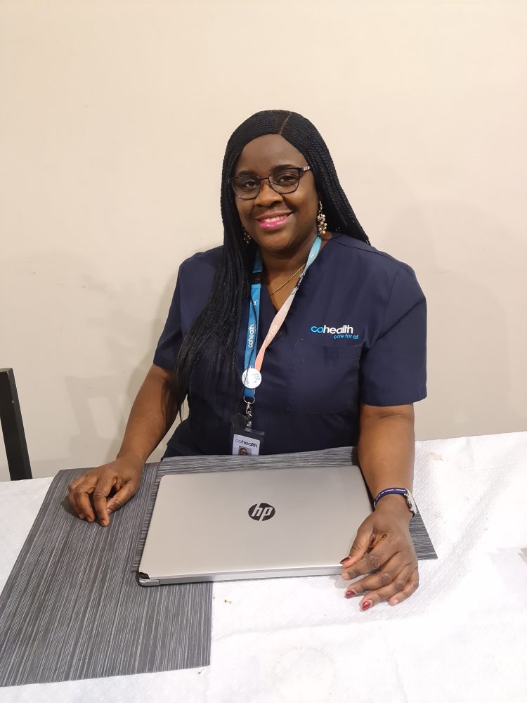 Shola Adedoyin works as a senior community health nurse for cohealth in Melbourne's public housing towers, which were locked down during the city's 2020 second wave of COVID-19. Source: Supplied