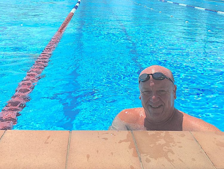 For Scott Willis, swimming is part of his recovery plan. Pictured at the Burnie Aquatic Centre, lutruwita/Tasmania. Author supplied