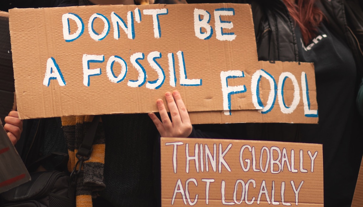 Break free from the fossil fuel industry. Detail of photo by Callum Shaw on Unsplash
