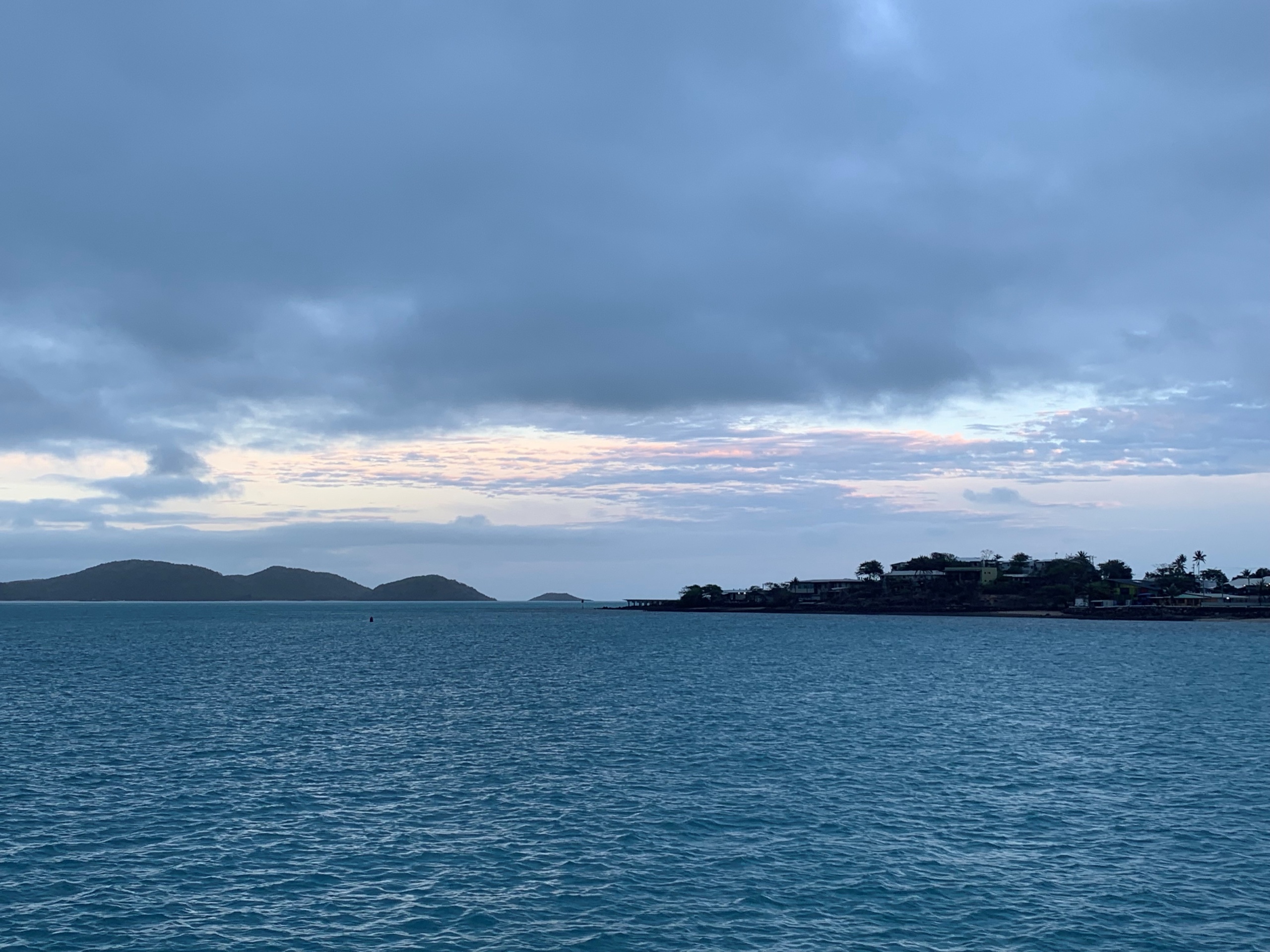 Sunrise over Zenadth Kes, the Torres Straits, 
Photo by Nina Lansbury