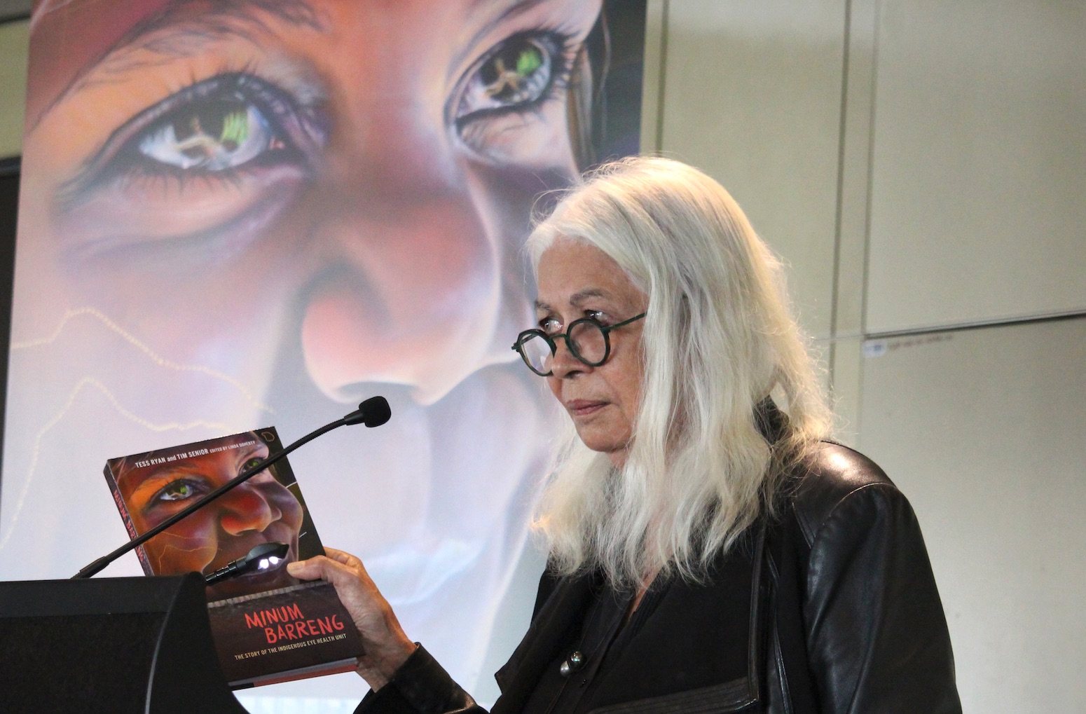 Professor Marcia Langton AO launches the book. Photo credit: Rachael Ferguson