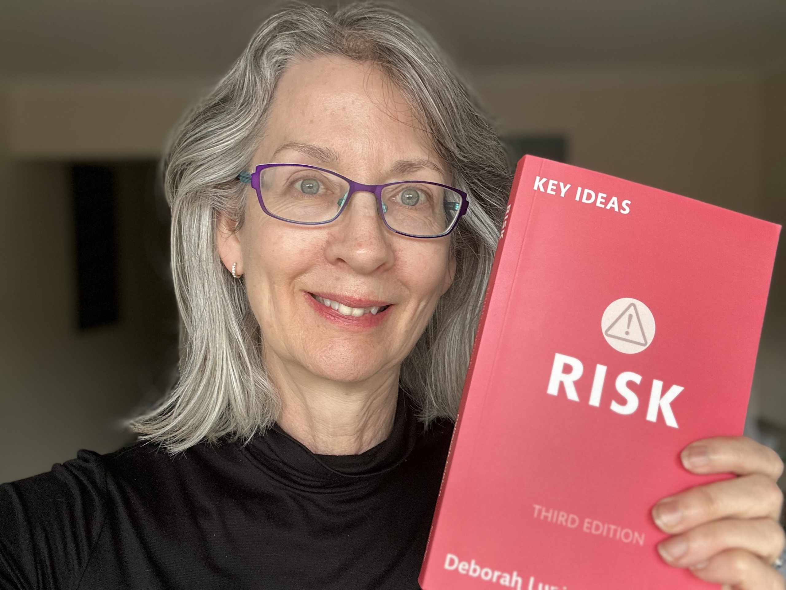 Professor Deborah Lupton, reflecting on and writing about risk. Photo supplied