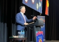 Minister Mark Butler presenting at NACCHO Members' Conference. Photo supplied.
