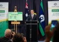 Health and Aged Care Minister Mark Butler at a press conference 29 January. Provided by his office.