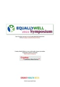Equally Well 2022 Symposium Report